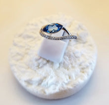 Load image into Gallery viewer, Swiss Topaz &amp; Diamond Ring
