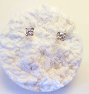 CZ's -For the Diamond look! In 10k yellow gold