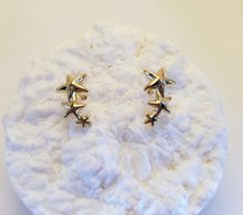 Load image into Gallery viewer, Cascading 14k Star Earrings
