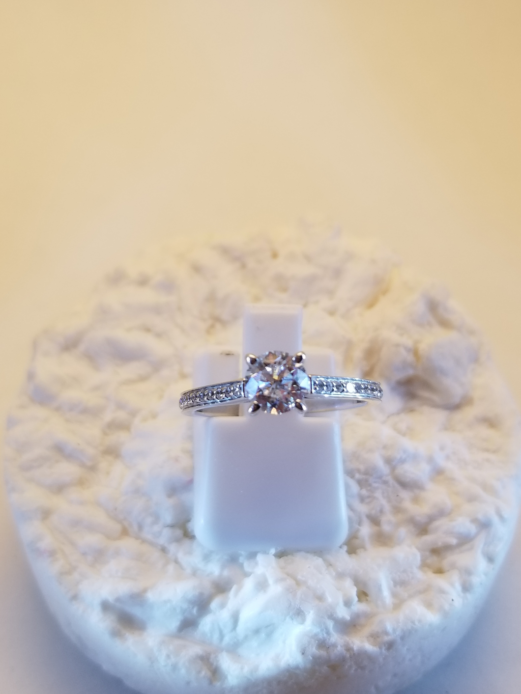Canadian Rocks Diamond Engagement Ring In 14k White Gold