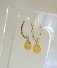 Load image into Gallery viewer, 14k Smoky Quartz Earrings/Peridot/Citrine
