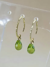 Load image into Gallery viewer, 14k Smoky Quartz Earrings/Peridot/Citrine
