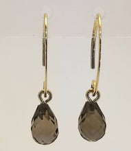 Load image into Gallery viewer, 14k Smoky Quartz Earrings/Peridot/Citrine
